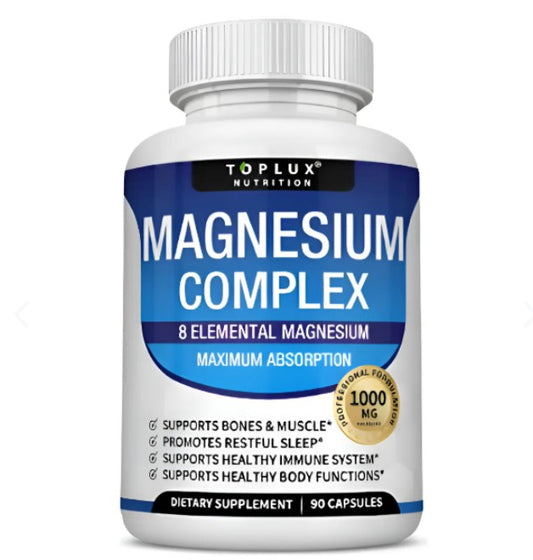 Magnesio Ultimate 8 en 1 – Fórmula Premium de 1000 mg con Máxima Absorción